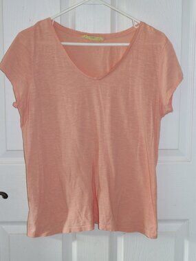 Women's Ann Taylor Loft Sunwashed (heathered) T. shortsleeve Large. New.
